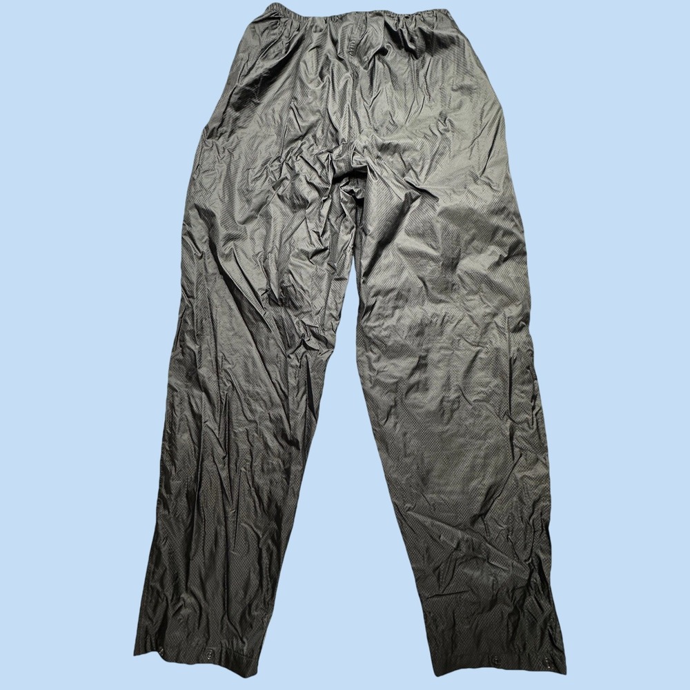 Stearns Rain Pants Mens Medium Black Dry Wear Ripstop Nylon Model 8751 Outdoor